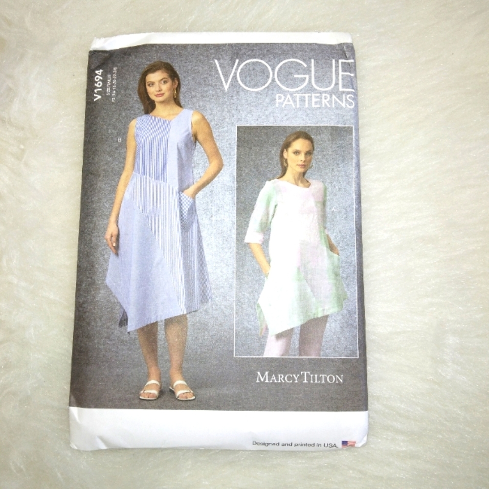 VOGUE V1694 Sz 16-24 Misses Tunic and dress designed by Marcy Tilton